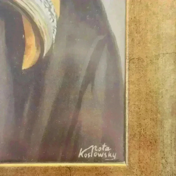 Nota Koslowsky - “Yemenite Woman” - 14” x 18” Realistic Print, Framed And Matted - Picture 3 of 5